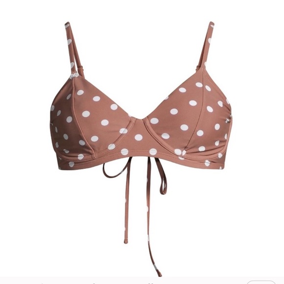 Time And Tru Brown And White Underwire Bikini Top - Picture 2 of 5